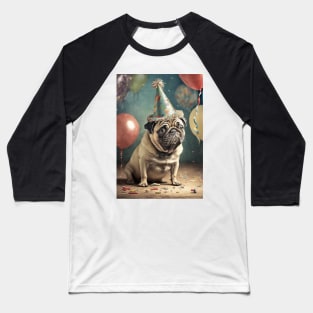Pug Dog Birthday Card #4 Baseball T-Shirt
